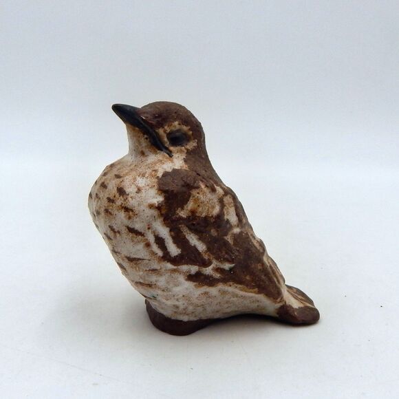 Andersen Design Studio Art Pottery Fledgling Robin Bird Figurine 3 Inch Unsigned - Picture 1 of 9